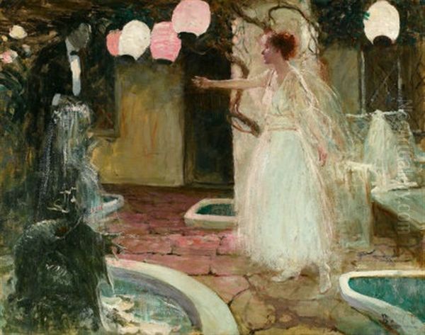 A Furbished Gentleman Oil Painting by Harvey Dunn