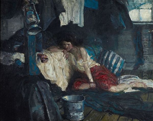 Jorgensen, Story Illustration Oil Painting by Harvey Dunn