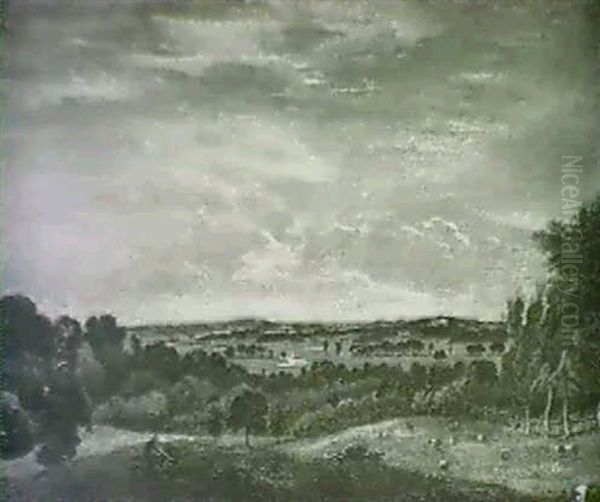 A View Of Dedham Vale Oil Painting by John IV Dunthorne