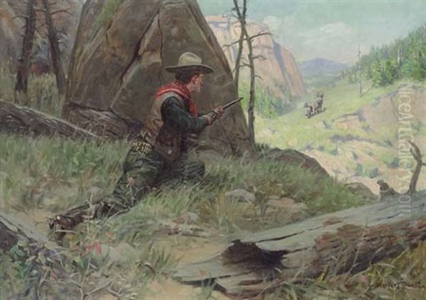 Ready For The Kill Oil Painting by William Herbert Dunton