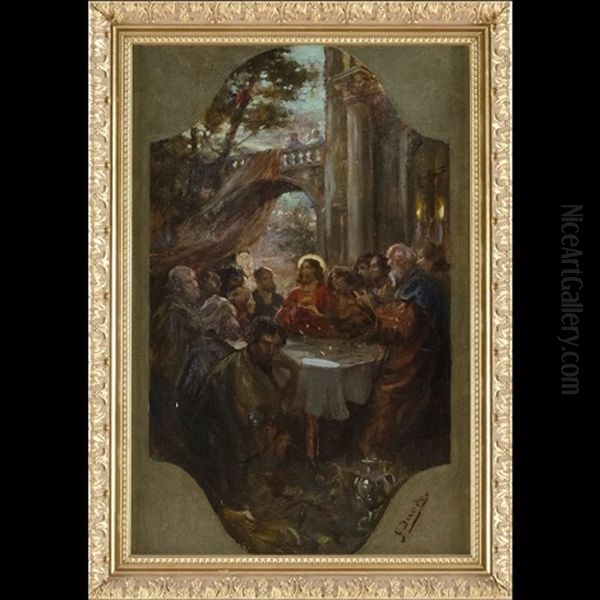 L'ultima Cena Oil Painting by Giuseppe Duodo