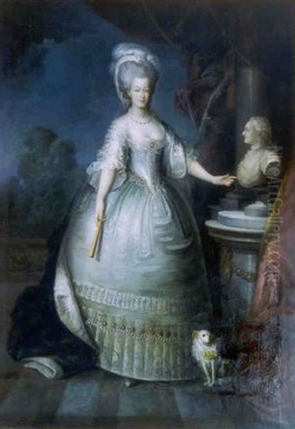 Portrait De Marie-antoinette Oil Painting by Joseph-Siffred Duplessis
