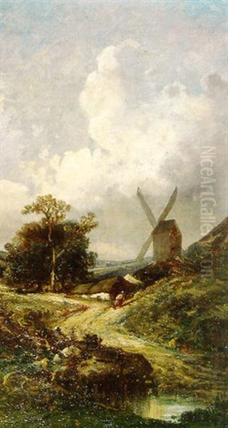 Le Moulin Oil Painting by Leon Victor Dupre