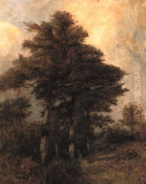 Crepuscule Oil Painting by Jules Dupre