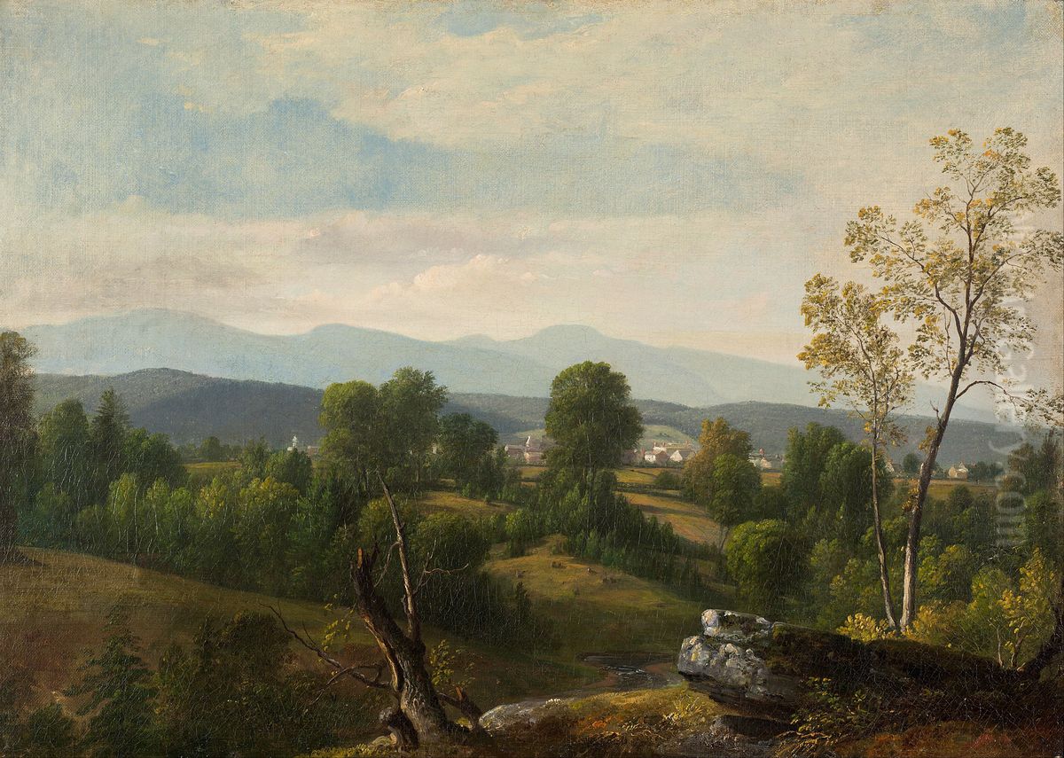 A View Of The Valley Oil Painting by Asher Brown Durand