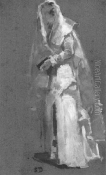 Die Konfirmandin Oil Painting by Simon Durand