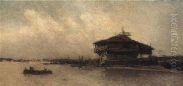 Vue Des Cotes Turques Oil Painting by Jean Baptiste Henri Durand-Brager