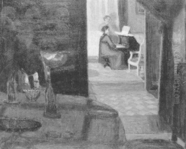 Avant Le Diner Oil Painting by Eugene Antoine Durenne