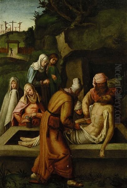Die Grablegung Christi Oil Painting by Albrecht Durer