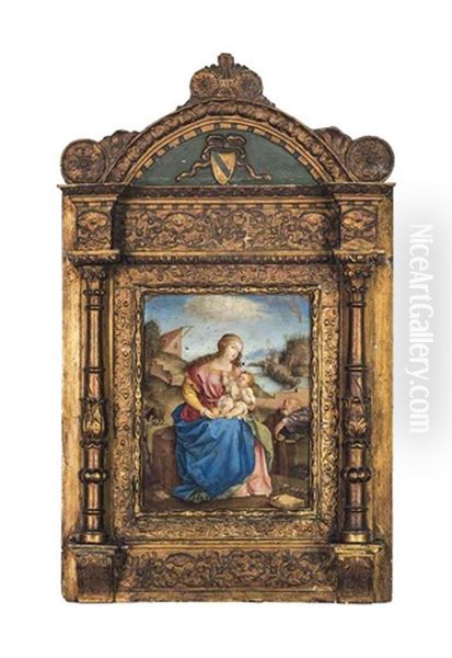 The Holy Family With The Mayfly Oil Painting by Albrecht Durer