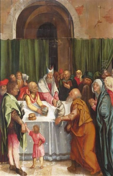 The Rejection Of Joachim's Offering Oil Painting by Albrecht Durer