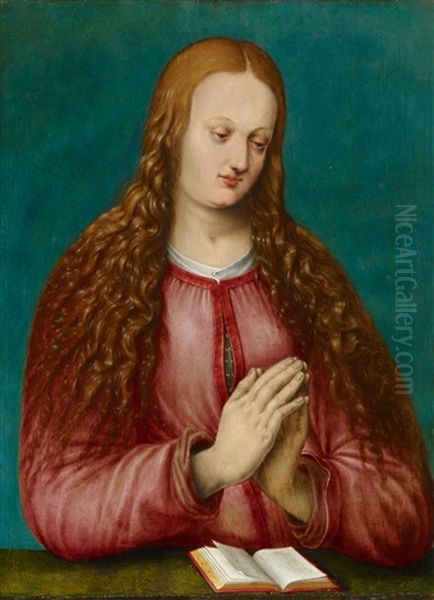 Young Woman Praying Oil Painting by Albrecht Durer