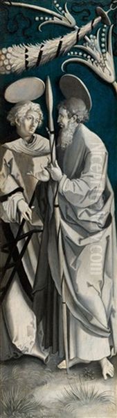 Two Altar Panels With Saints Oil Painting by Albrecht Durer