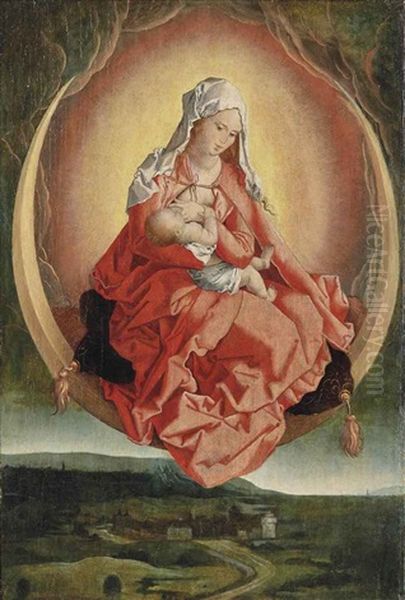 Vierge A L'enfant En Gloire Oil Painting by Albrecht Durer
