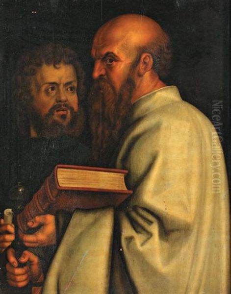 Marc Et Paul Oil Painting by Albrecht Durer
