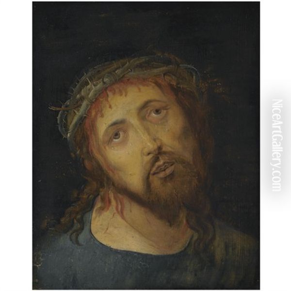Christ Crowned With Thorns Oil Painting by Albrecht Durer