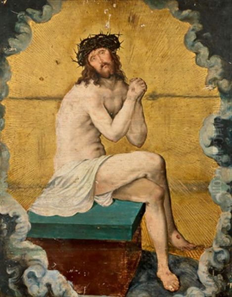 Christus Als Schmerzensmann Oil Painting by Albrecht Durer