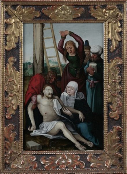Die Beweinung Christi Nach Dem Kupferstich Von Albrecht Durer Oil Painting by Albrecht Durer