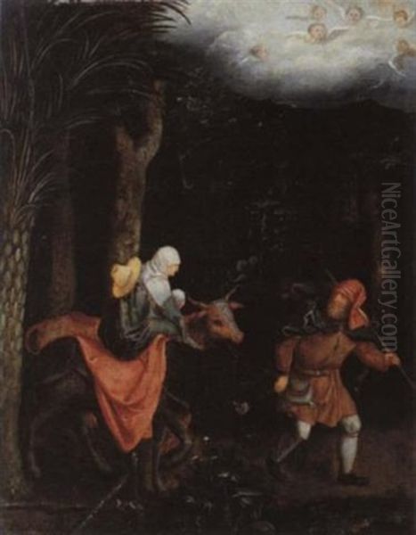 Die Flucht Nach Agypten Oil Painting by Albrecht Durer