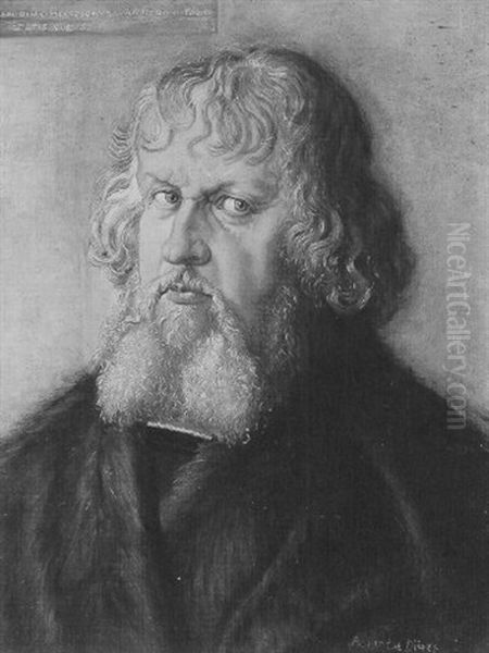 Portrait Of Hieronimus Holtzschuer Oil Painting by Albrecht Durer