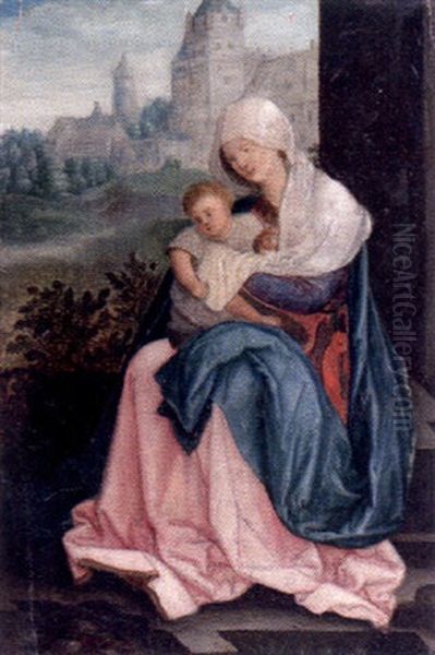 Madonna Med Barnet Oil Painting by Albrecht Durer