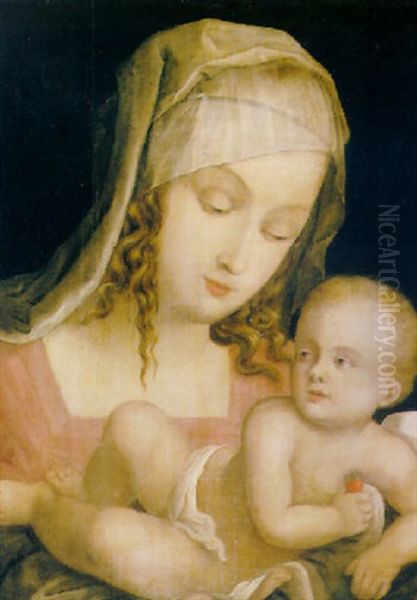 Madonna Della Pera Oil Painting by Albrecht Durer