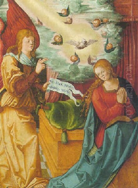The Annunciation Oil Painting by Albrecht Durer