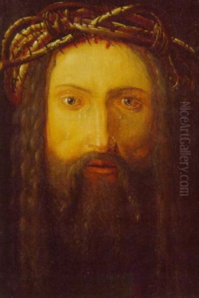 Christ Crowned With Thorns Oil Painting by Albrecht Durer