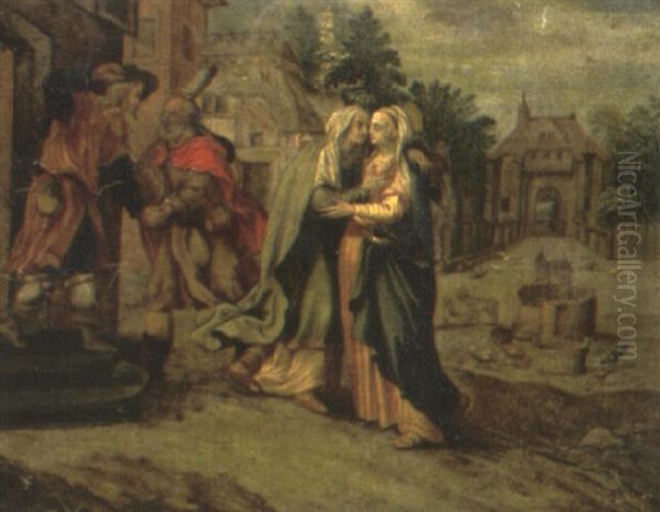 The Visitation Oil Painting by Albrecht Durer