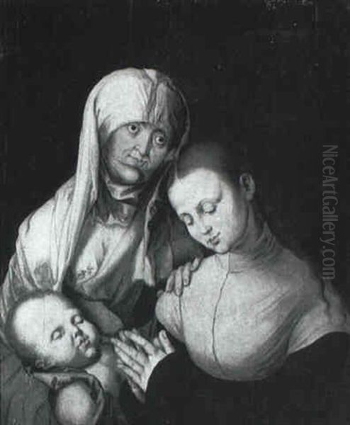 Sainte Anne, La Vierge Et L'enfant Jesus Oil Painting by Albrecht Durer
