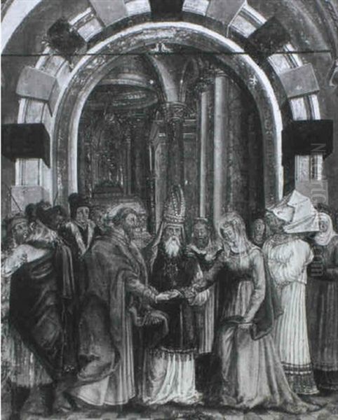The Betrothal Of The Virgin Oil Painting by Albrecht Durer