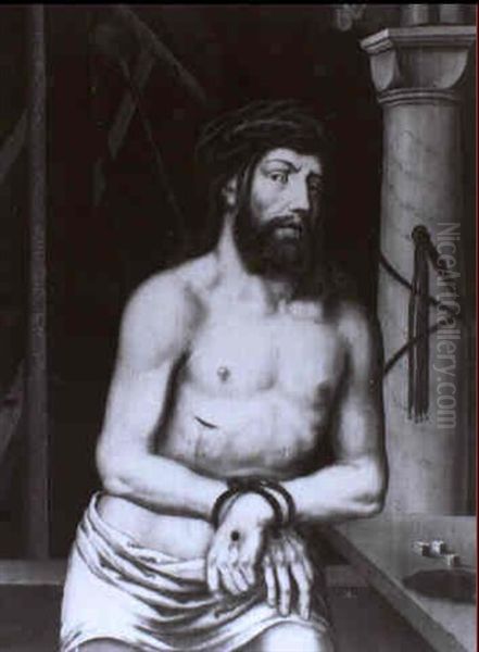 Christus Als Schmerzensmann Mit Den Arma Christi Oil Painting by Albrecht Durer
