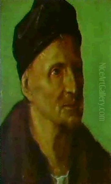 Portrait Of Michael Wohlgemut Oil Painting by Albrecht Durer