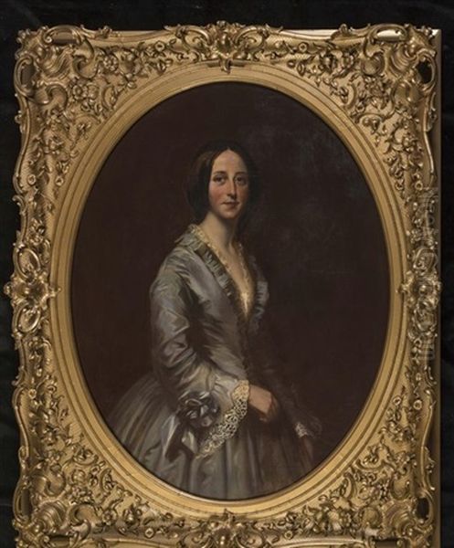 Portaits Of Mr And Mrs Edward Lloyd Oil Painting by Duval, Charles Allen