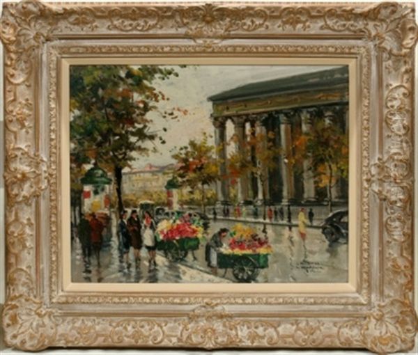 La Madeleine Paris Oil Painting by Duval, Charles Allen