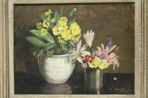 Voorjaarsbloemen Oil Painting by Alida Margaretha Arntzenius Doorman