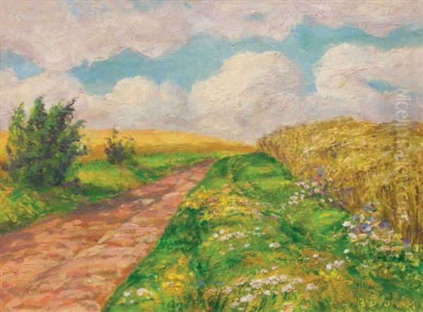 Krajina Oil Painting by Bohuslav Dvorak