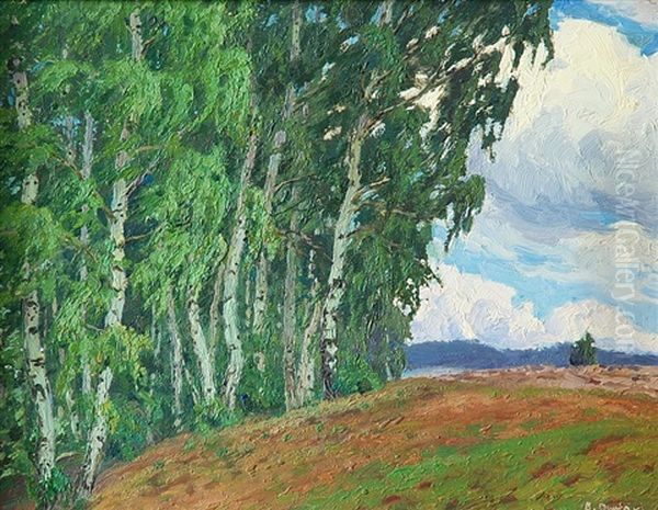 Brezovy Haj Oil Painting by Bohuslav Dvorak