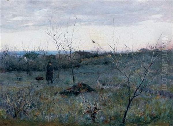 Paysage D'hiver Oil Painting by Tit Yakovlevich Dvornikov