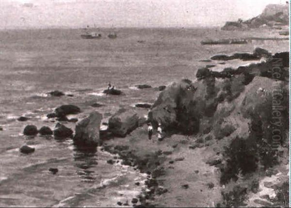 Meeresbucht Bei Odessa Oil Painting by Tit Yakovlevich Dvornikov