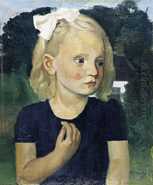 Jong Meisje Oil Painting by Albert Van Dyck