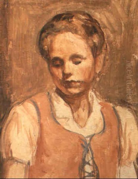 Gusta Oil Painting by Albert Van Dyck