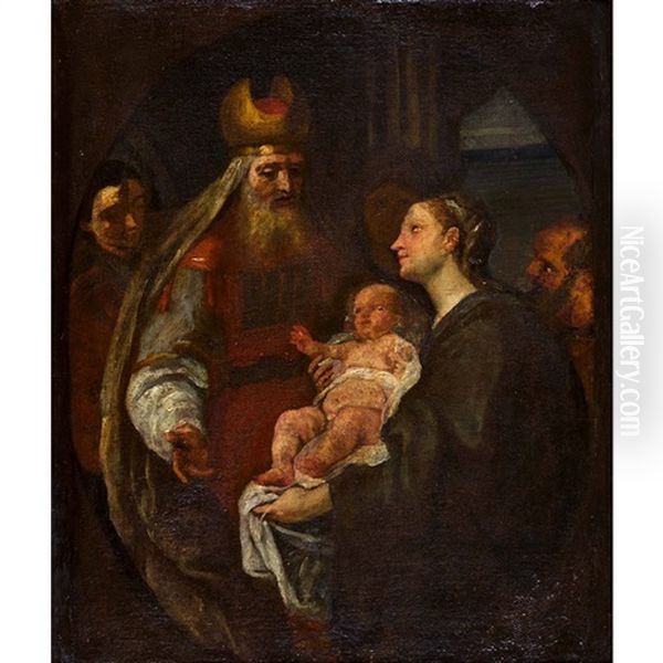 Darbringung Im Tempel Oil Painting by Sir Anthony Van Dyck