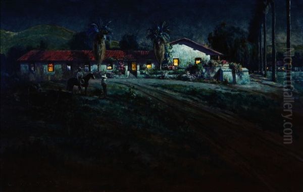 Pio Pico's Adobe Oil Painting by Clarkson Dye
