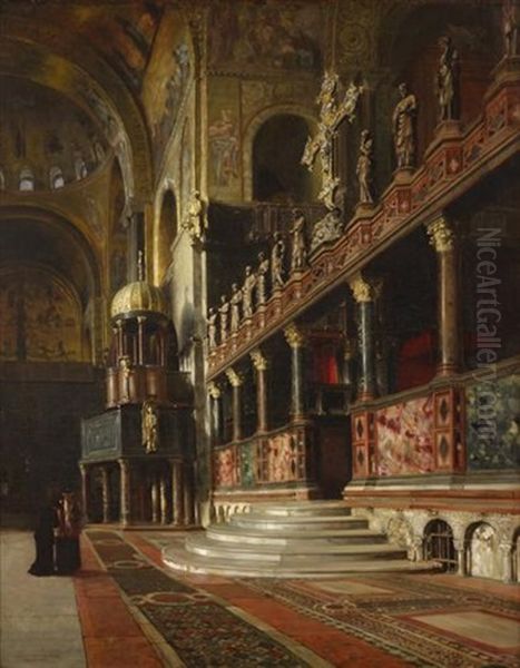 In St. Marks Oil Painting by Charles Gifford Dyer