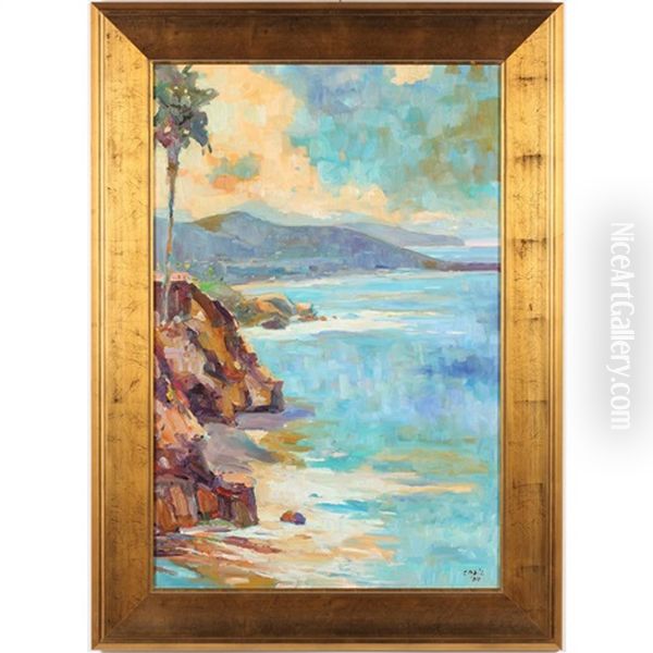 South View Laguna Coast Oil Painting by The Rev. John Eagles