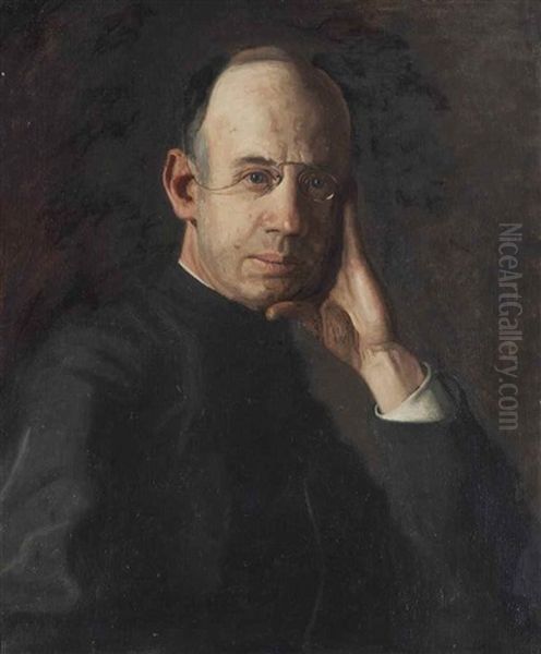Reverend James P. Turner Oil Painting by Thomas Cowperthwait Eakins