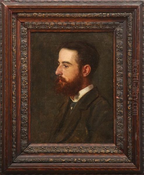 Portrait Of A Man Oil Painting by Thomas Cowperthwait Eakins