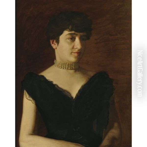 Mrs. William H. Green Oil Painting by Thomas Cowperthwait Eakins