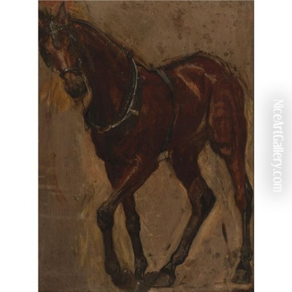 The Fairman Rogers Four-in-hand (studies; 4 Works) Oil Painting by Thomas Cowperthwait Eakins